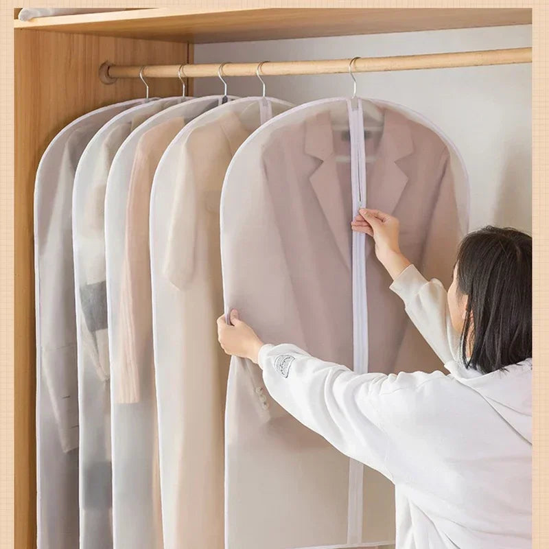 Transparent Garment Storage Bags With Zipper