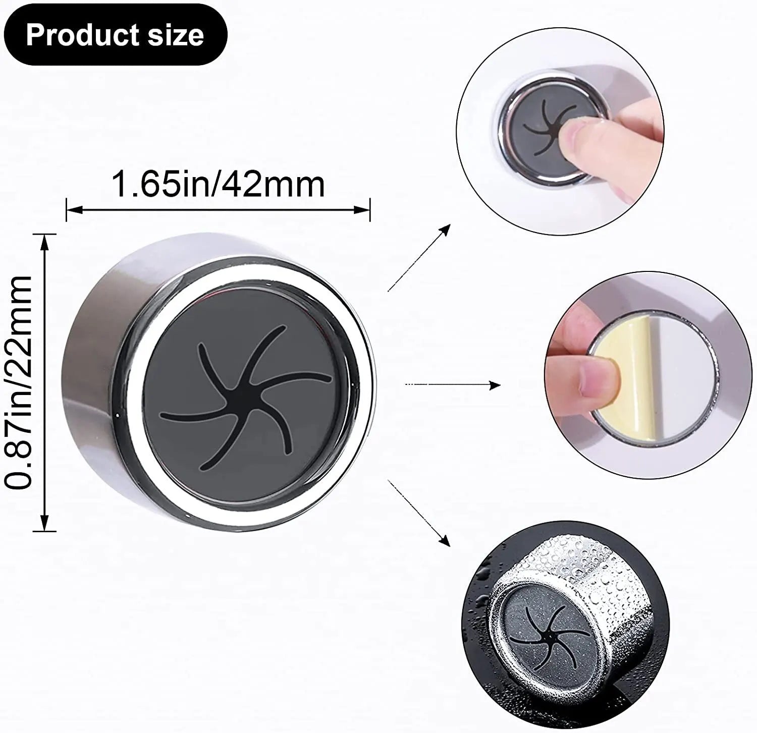 Wall Mounted Multi-Purpose Storage Hooks 3-pack