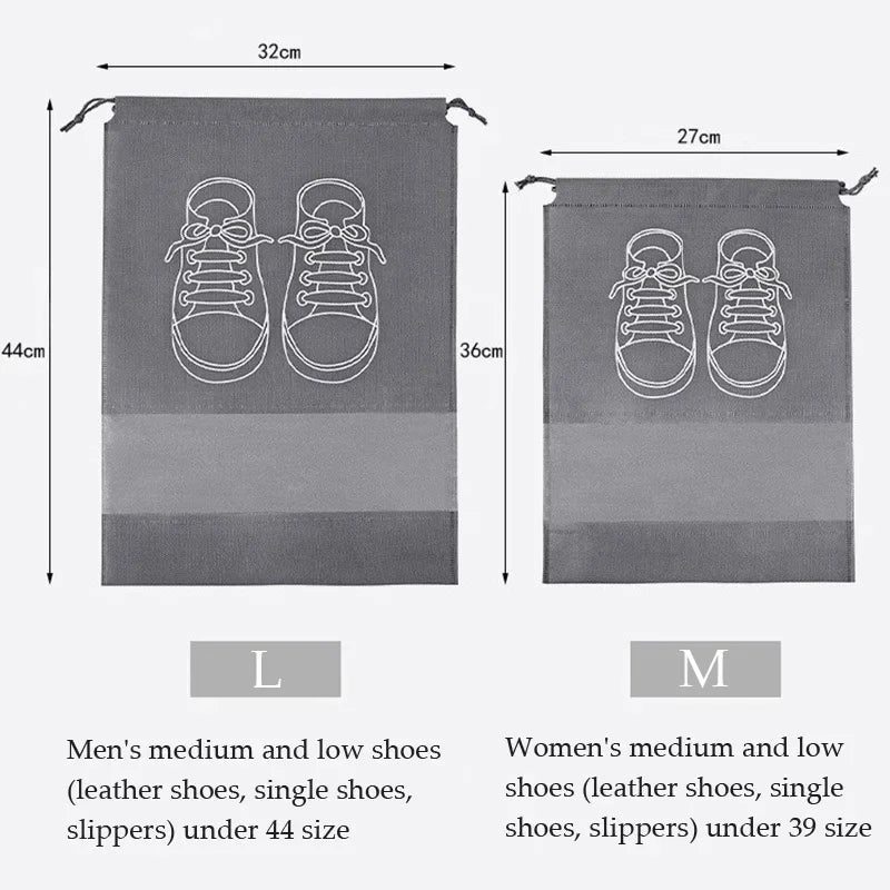 Foldable Non-Woven Shoe Storage Bag