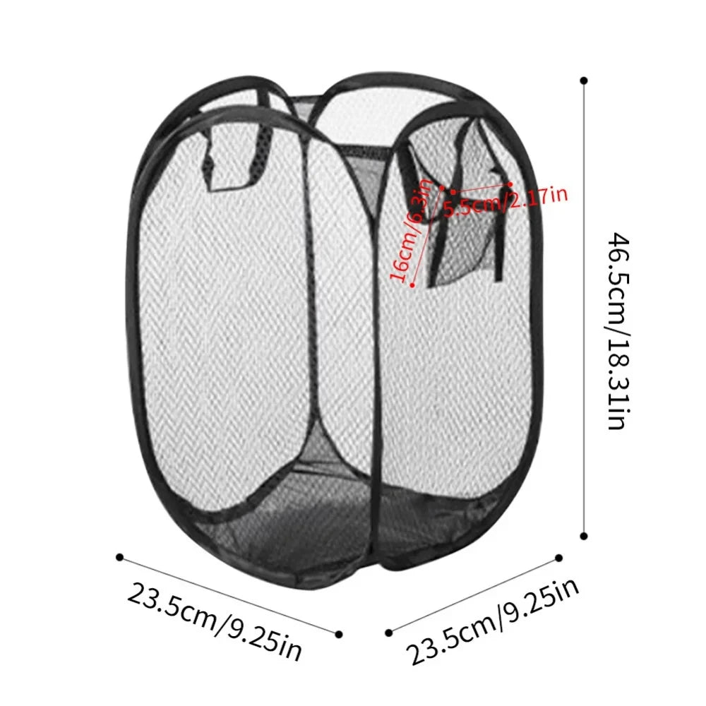 Foldable Mesh Laundry Basket