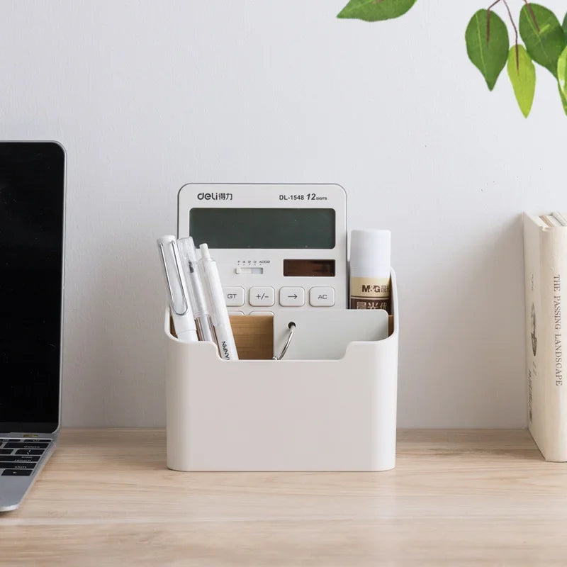 Multi-Function Desktop Organizer With Tissue Holder