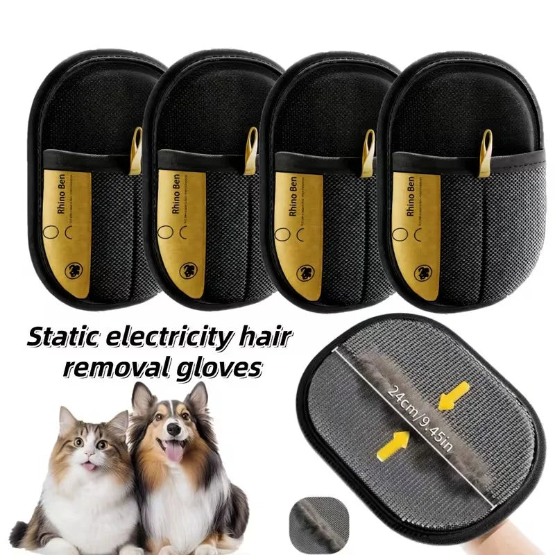 Reusable Pet Hair Removal Gloves – Lint Remover for Furniture & Clothing