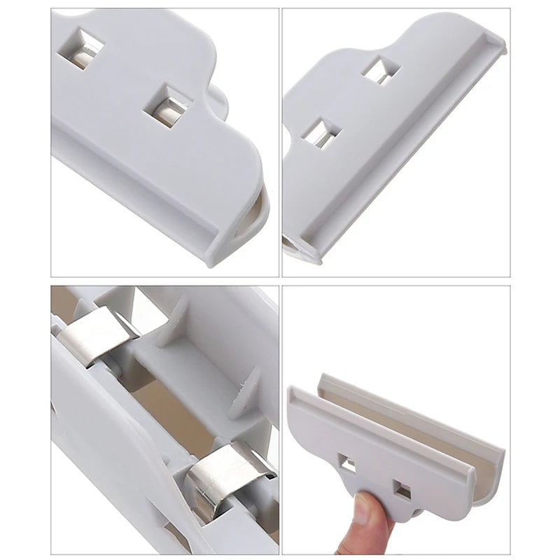 Portable Airtight Food Bag Clips Set – Kitchen Snack Sealer (4 Pcs)