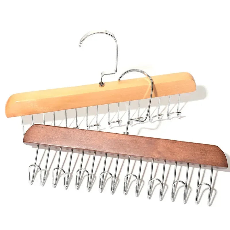 8-HOOK Wooden Hat -Accessory Organizer