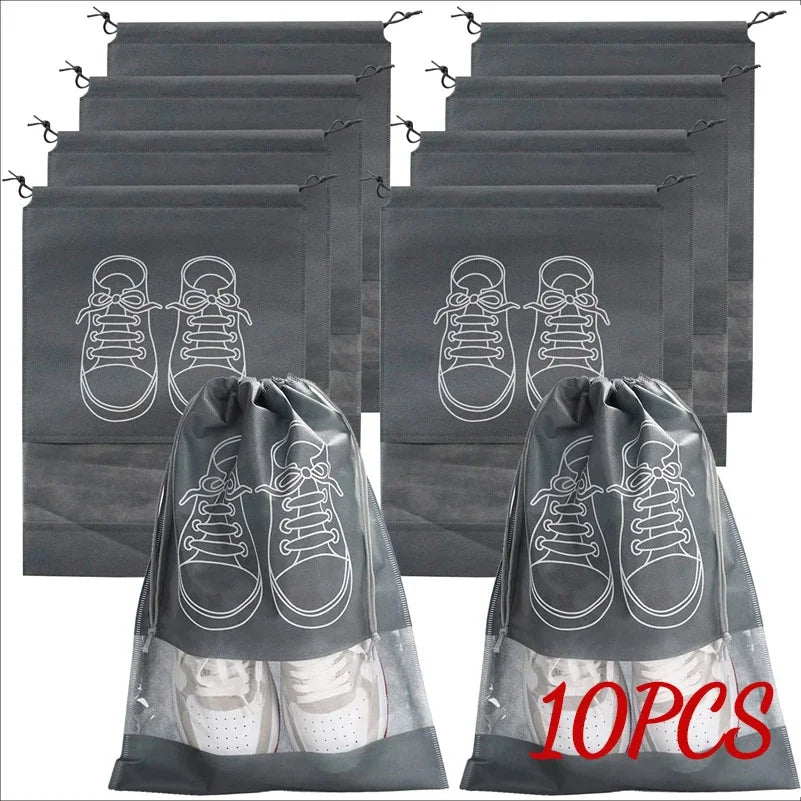 Foldable Non-Woven Shoe Storage Bag