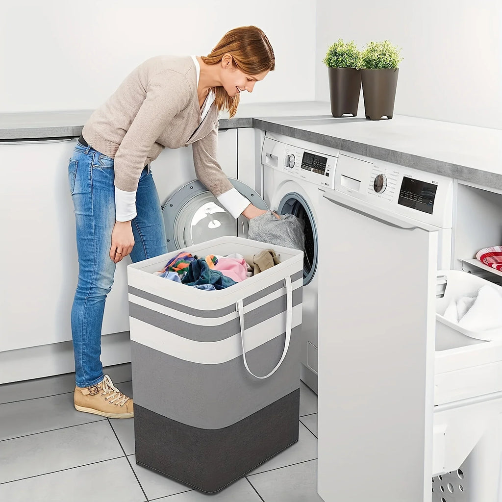 Foldable Fabric Laundry Storage Basket