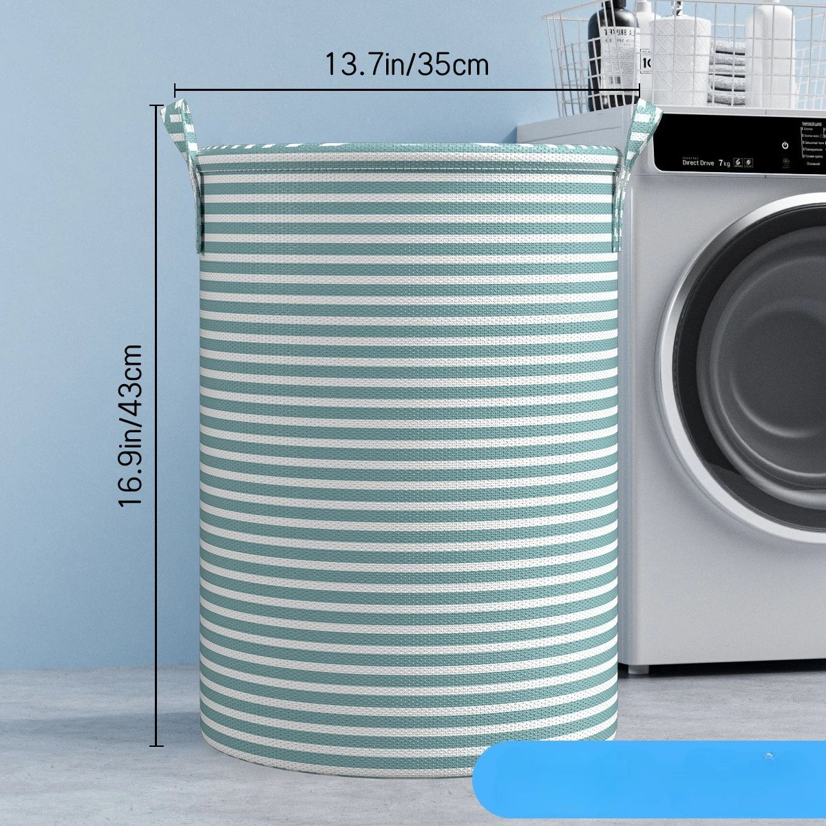 Reusable Storage Basket With Handles