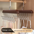 8-HOOK Wooden Hat -Accessory Organizer