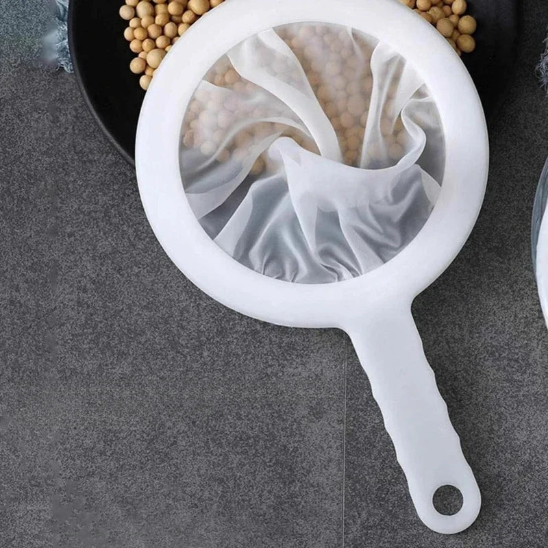 Premium Fine Mesh Kitchen Strainer – Stainless Steel & Nylon