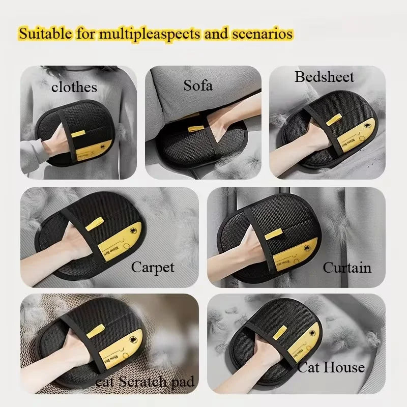 Reusable Pet Hair Removal Gloves – Lint Remover for Furniture & Clothing
