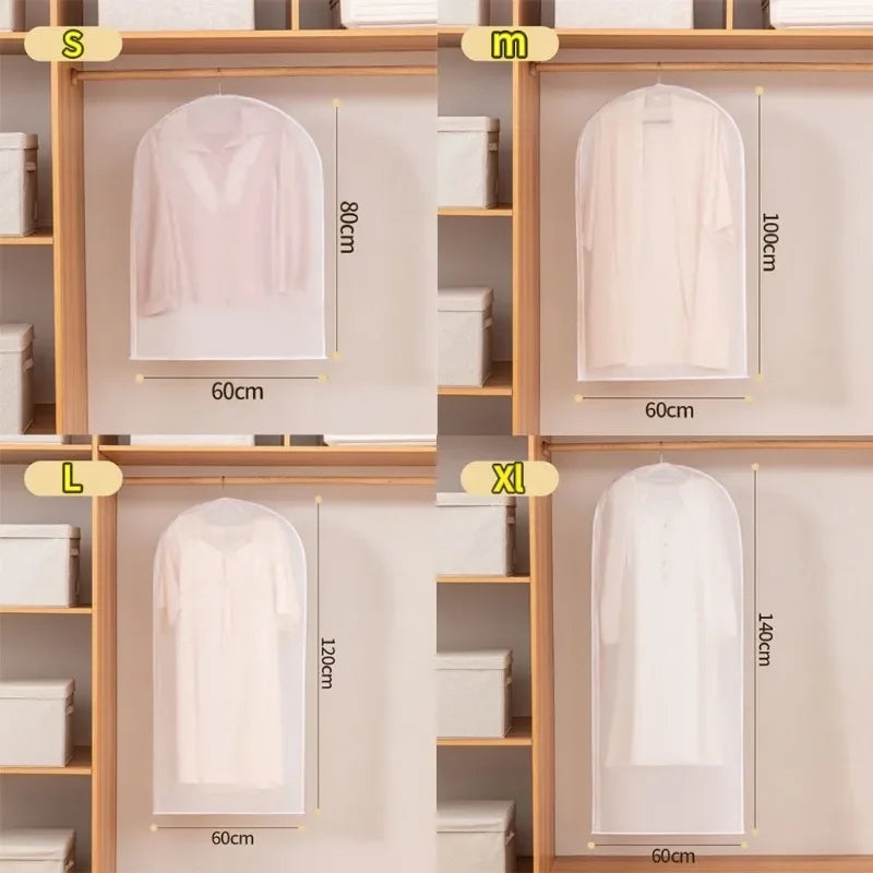Transparent Garment Storage Bags With Zipper