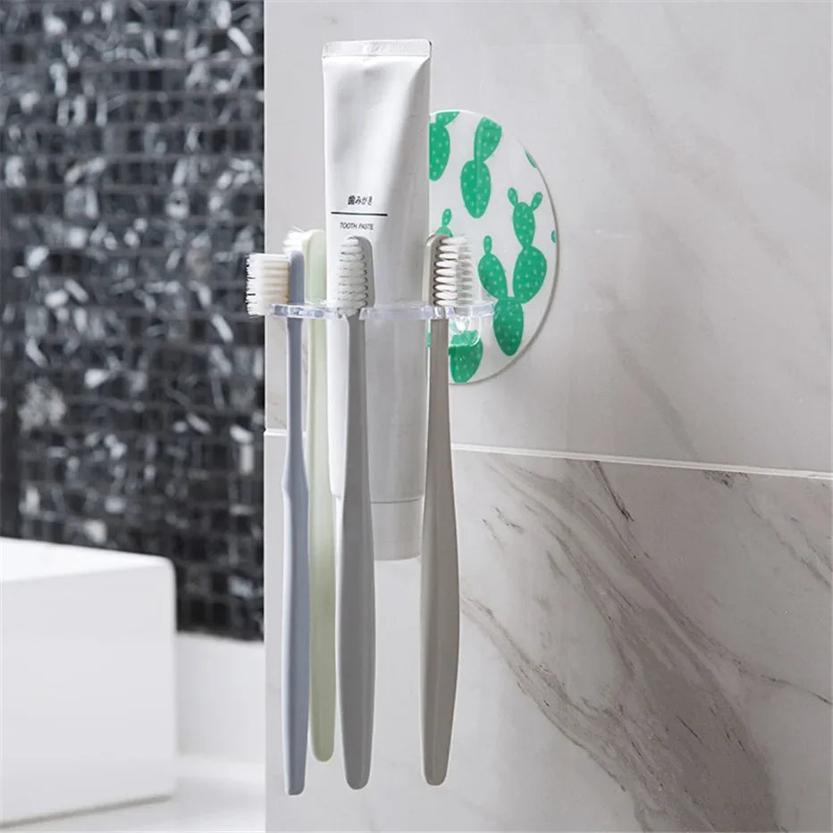 Bathroom Toothbrush-Razor Holder