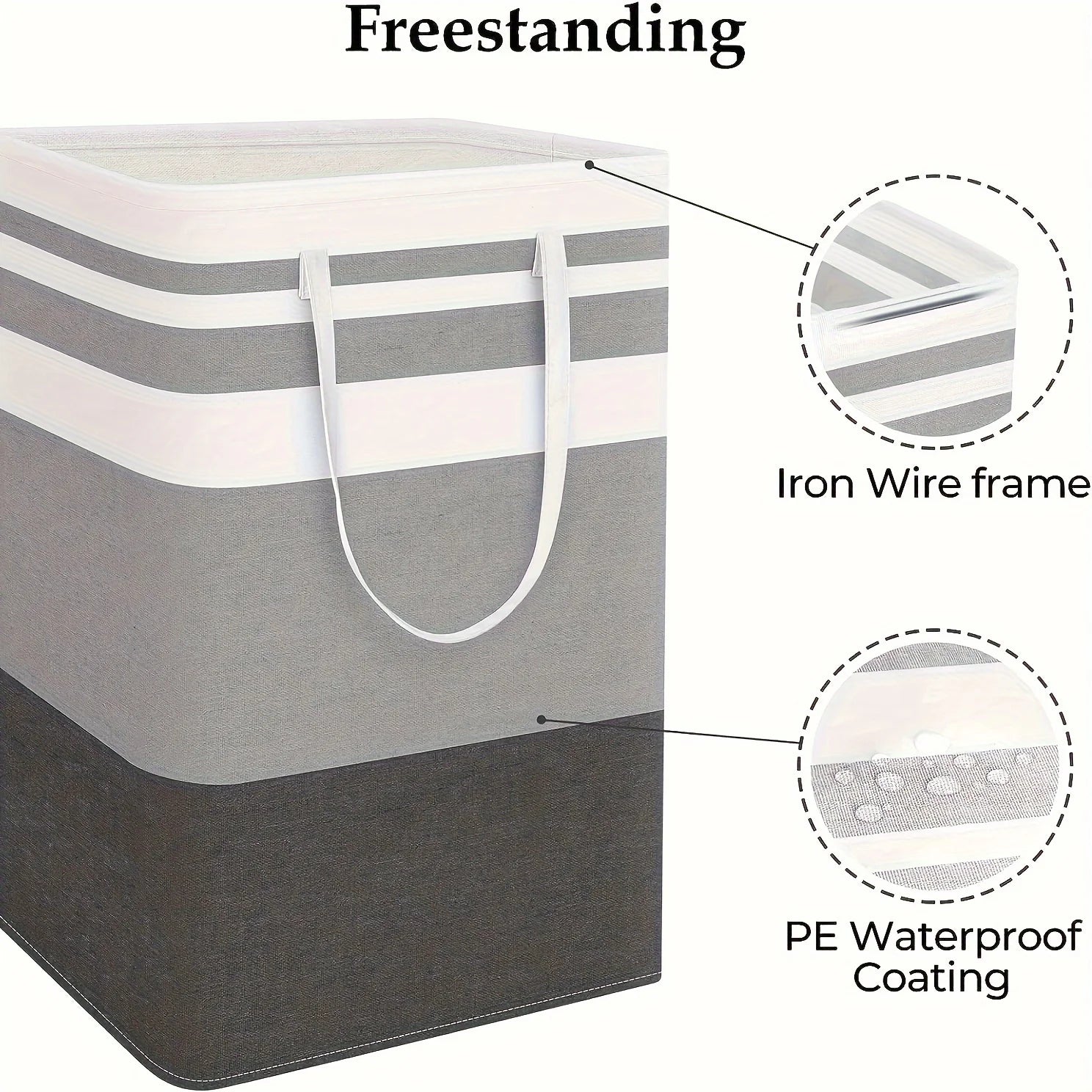 Foldable Fabric Laundry Storage Basket