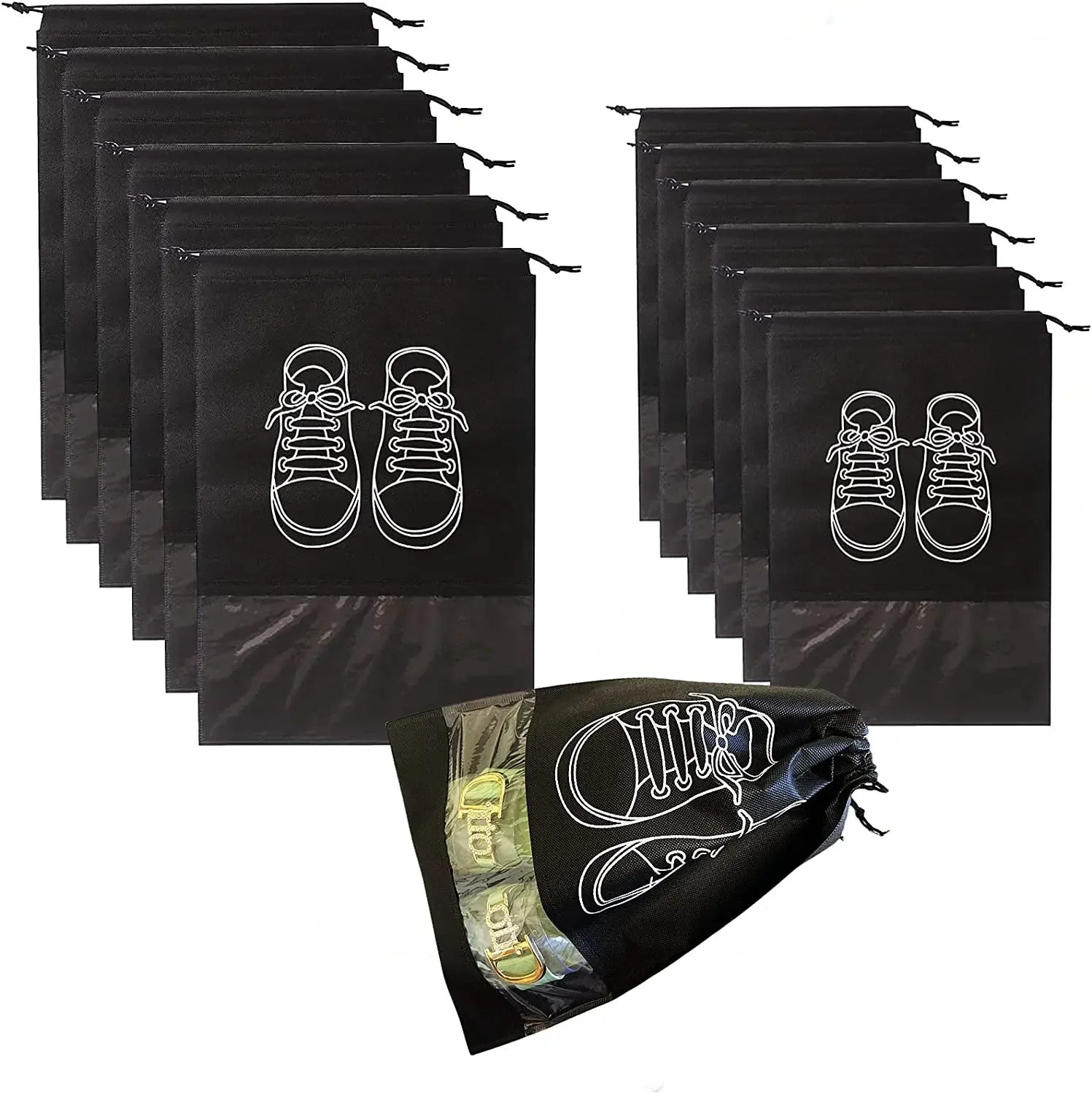 Foldable Non-Woven Shoe Storage Bag