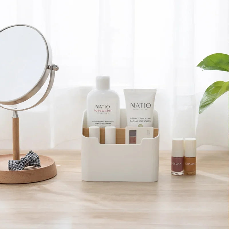 Multi-Function Desktop Organizer With Tissue Holder
